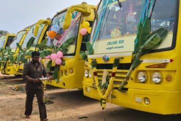 JKKN Transport buses