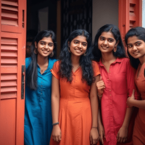 hostel entrance girls